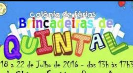 Colônia de Férias -Brincadeiras de Quintal 