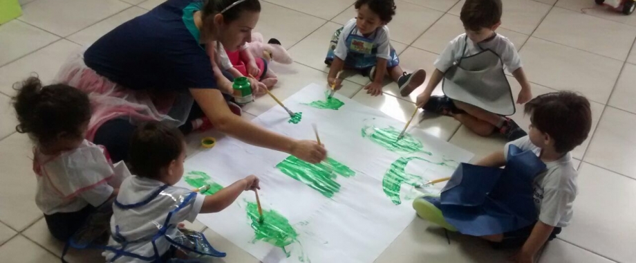 Aprendendo a cor verde 
